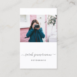 Tarjeta De Visita Fotografie Visitenkarte mit Foto - Vorlage