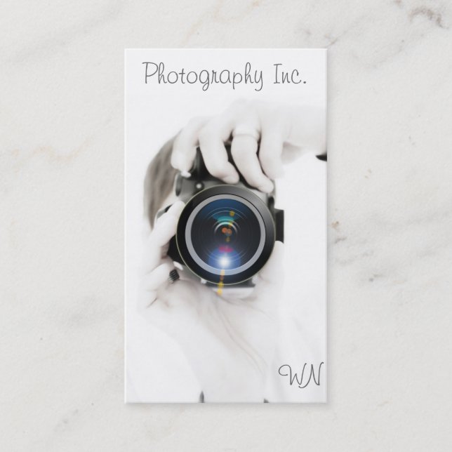 Tarjeta De Visita Fotógrafo (Anverso)