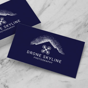 Tarjeta De Visita Fotógrafo aéreo de la Marina de los Drones