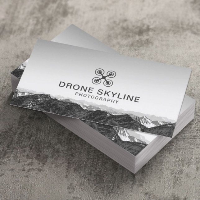 Tarjeta De Visita Fotógrafo aéreo Skyline de fotografía con drones (Subido por el creador)