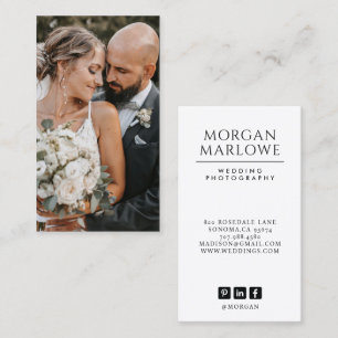 Tarjeta De Visita Fotógrafo Boda de fotografía de Novia Groom