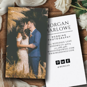 Tarjeta De Visita Fotógrafo Boda de fotografía de Novia Groom