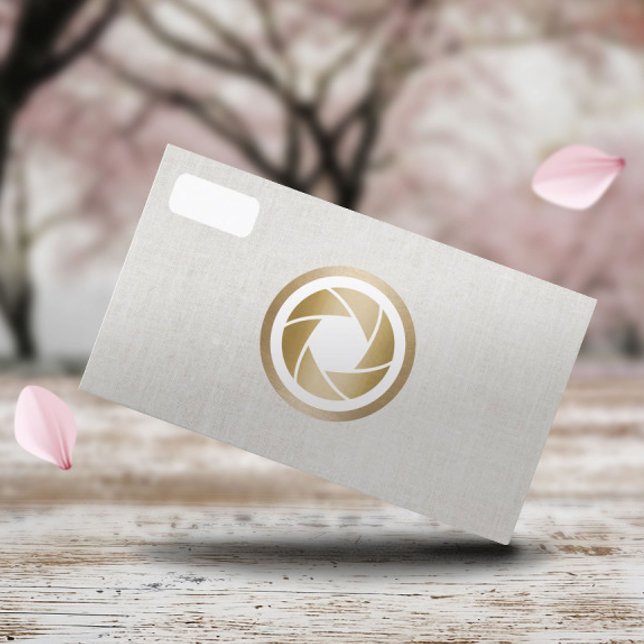 Tarjeta De Visita Fotógrafo Cámara moderna Fotografía elegante (Subido por el creador)