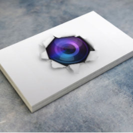 Tarjeta De Visita Fotógrafo con cámara creativa fotográfica