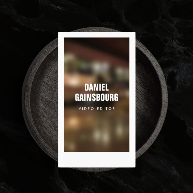 Tarjeta De Visita Fotógrafo con marcos artísticos, fotógrafo (Subido por el creador)