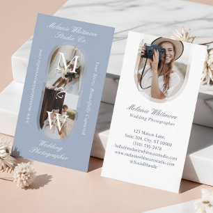 Tarjeta De Visita Fotógrafo de boda con monograma elegante fotos de 