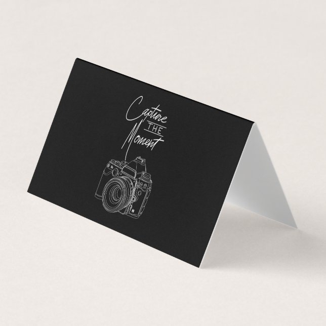 Tarjeta De Visita Fotógrafo de cámara fotográfica de momento de capt (Anverso)