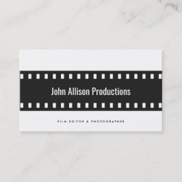 Tarjeta De Visita Fotógrafo de cineastas de tiras de cine