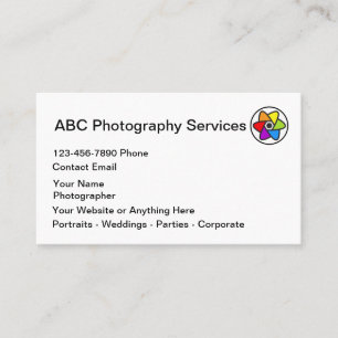 Tarjeta De Visita Fotógrafo de Classy Photography Services