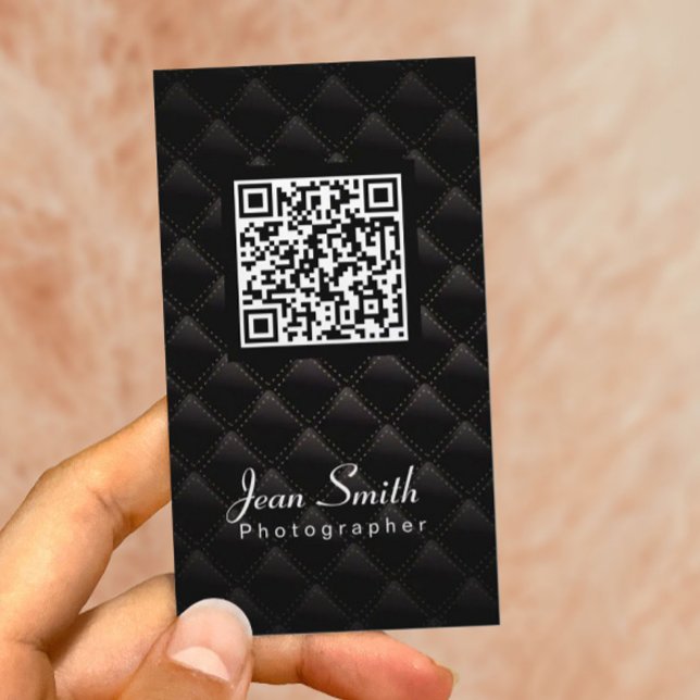 Tarjeta De Visita Fotógrafo de código QR (Subido por el creador)