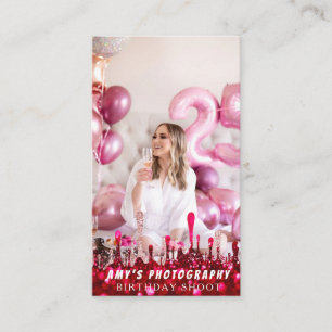 Tarjeta De Visita Fotógrafo de cumpleaños de momentos especiales cap
