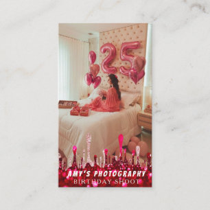 Tarjeta De Visita Fotógrafo de cumpleaños de momentos especiales cap