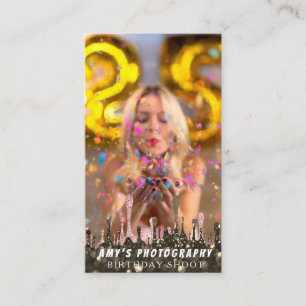 Tarjeta De Visita Fotógrafo de cumpleaños de momentos especiales cap
