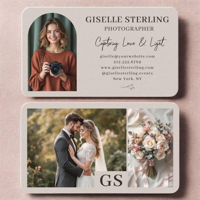 Tarjeta De Visita Fotógrafo de eventos de boda (Subido por el creador)