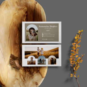 Tarjeta De Visita Fotógrafo de Fotos de Arco en Collage de fotos Mod
