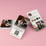 Tarjeta De Visita Fotógrafo de Instagram Influencer QR Code de moda<br><div class="desc">Tarjeta de presentación de moda para nuestro fotógrafo Instagram Influencer QR Code, diseñada específicamente para fotógrafos e influyentes de medios sociales que quieran hacer una impresión duradera tanto en línea como fuera de línea. Esta tarjeta de visita es una combinación perfecta de diseño moderno y funcionalidad práctica, diseñada para elevar...</div>