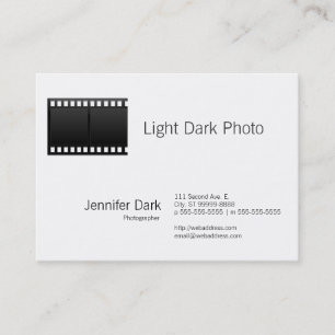 Tarjeta De Visita Fotógrafo de la foto de la película