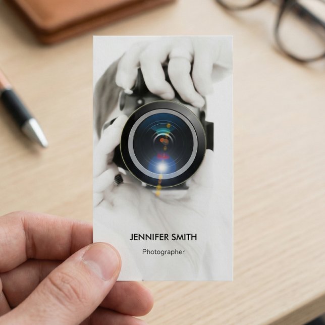 Tarjeta De Visita Fotógrafo de mercadería - Moda Elegante (Subido por el creador)