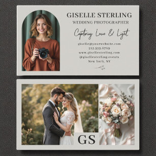 Tarjeta De Visita Fotógrafo de novias Foto guión profesional