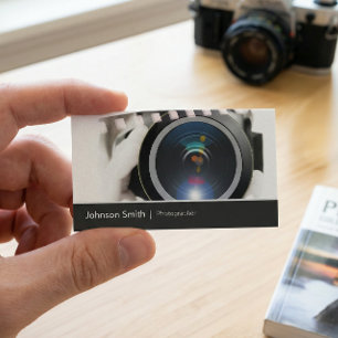Tarjeta De Visita Fotógrafo de TV Cinematográgrafo Lente de cámara