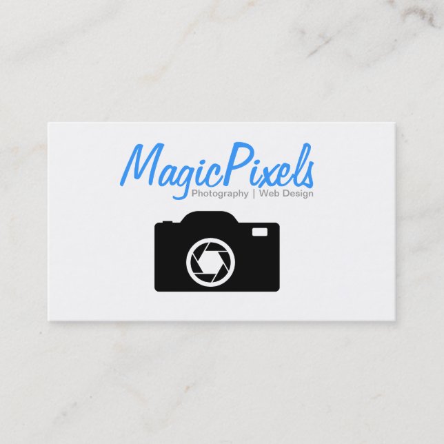 Tarjeta De Visita Fotógrafo del Diseñador Web (Anverso)