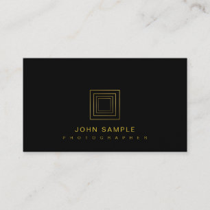 Tarjeta De Visita Fotógrafo elegante fotografía lujo elegante