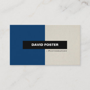 Tarjeta De Visita Fotógrafo - Elegante y sencillo