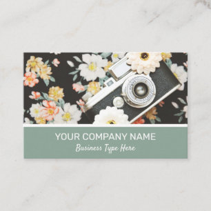 Tarjeta De Visita Fotógrafo Floral Business Card