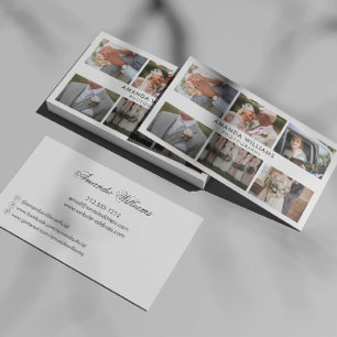 Tarjeta De Visita Fotógrafo/fotografía de Collage de fotos de Rubor