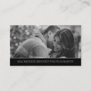 Tarjeta De Visita Fotógrafo Fotografía en Blanco y Negro