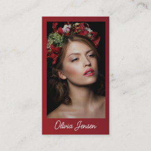 Tarjeta De Visita Fotógrafo fotográfico moderno QR Code