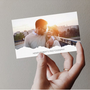Tarjeta De Visita Fotógrafo fotográfico personalizado 2