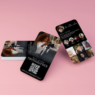 Tarjeta De Visita Fotógrafo Influencer de Instagram Código QR Tarjet