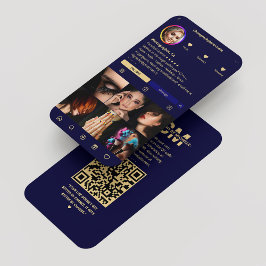 Tarjeta De Visita Fotógrafo Instagram Midnight Blue Modern