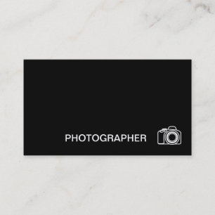 Tarjeta De Visita Fotógrafo Minimalista