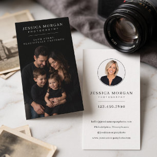 Tarjeta De Visita Fotógrafo Minimalista Moderno