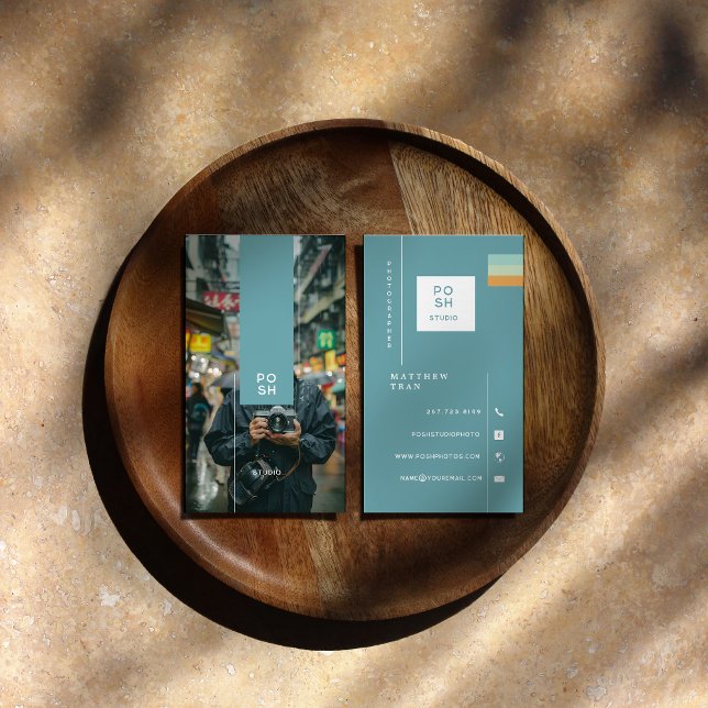 Tarjeta De Visita Fotógrafo Minimalista moderno (Subido por el creador)