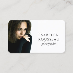 Tarjeta De Visita Fotógrafo Minimalista Moderno