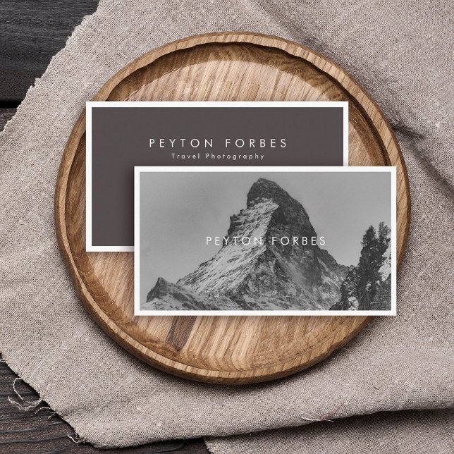 Tarjeta De Visita Fotógrafo Minimalista simple profesional (Subido por el creador)