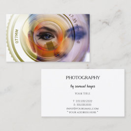 Tarjeta De Visita Fotógrafo minimalista y elegante