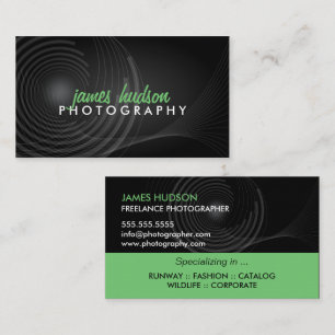 Tarjeta De Visita Fotógrafo moderno