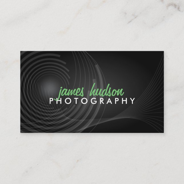 Tarjeta De Visita Fotógrafo moderno (Anverso)
