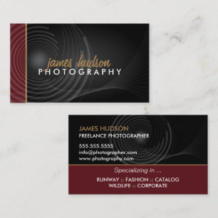 Tarjeta De Visita Fotógrafo moderno