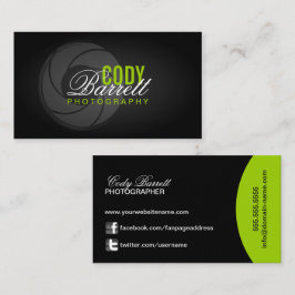 Tarjeta De Visita Fotógrafo moderno