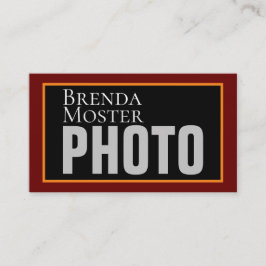 Tarjeta De Visita Fotógrafo moderno artista creativo de medios socia