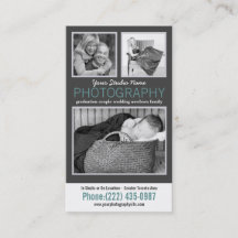 Fotógrafo moderno con 3 fotos de muestra