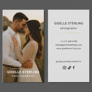 Tarjeta De Visita Fotógrafo Moderno Elegante