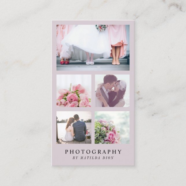 Tarjeta De Visita Fotógrafo moderno y elegante (Anverso)