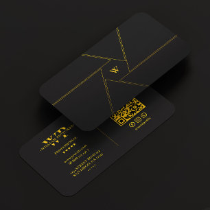Tarjeta De Visita Fotógrafo Objetivo Cámara Inicial Amarillo Negro