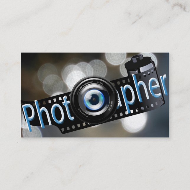 Tarjeta De Visita Fotógrafo profesional (Anverso)